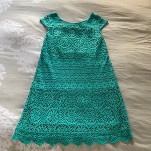 Turquoise Lace Dress